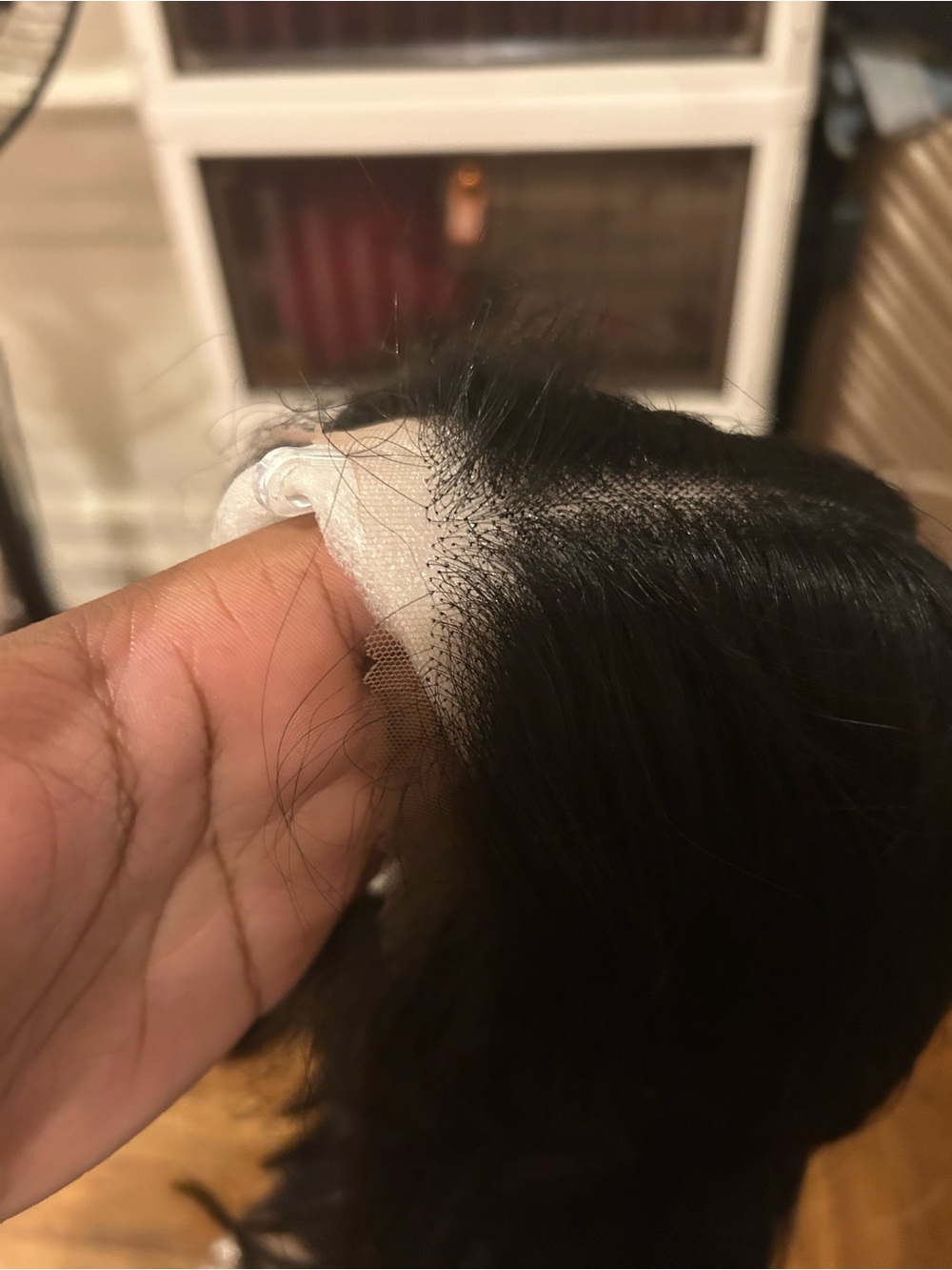 Black Lace Front Human Hair Wig - Natural Black
